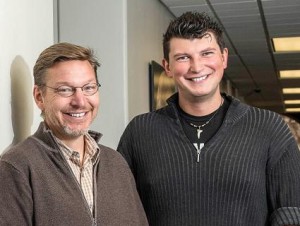 Mike Brown (left) and Konstantin Batygin. Borrowed from Sciencemag.org.